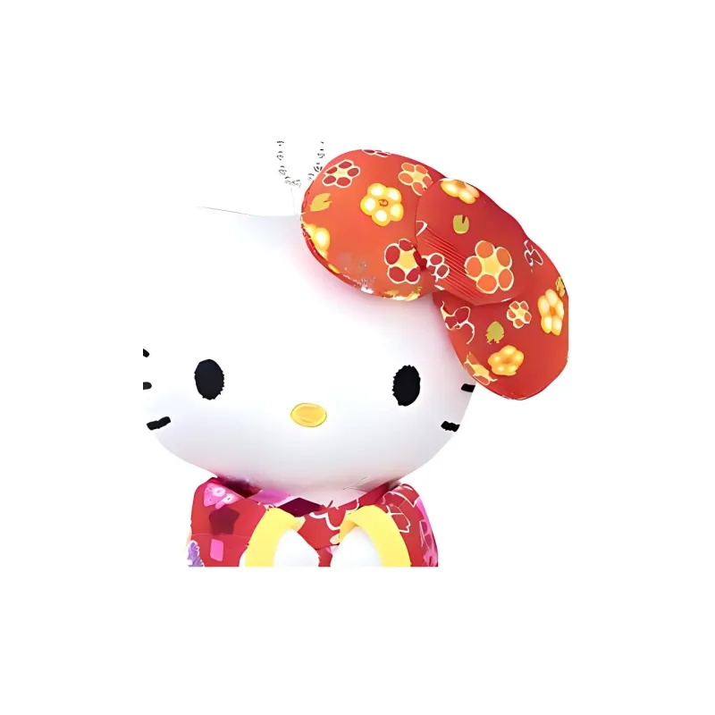 Sanrio Red Bowknot Kimono Kitty Dolls Plush Pendant Trumpets High-3