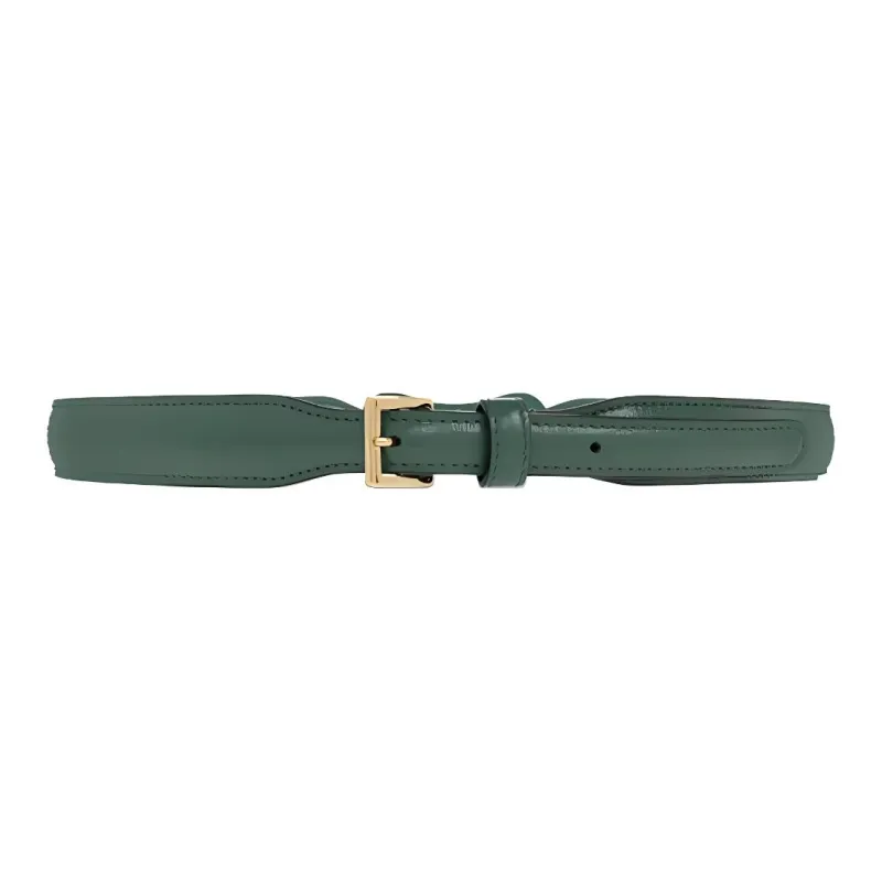 GUCCI Horsebit Leather Belts Women's Green-0