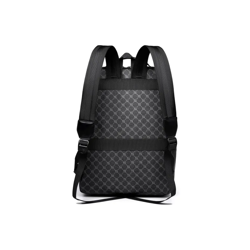 Ceion Keust PVC Backpack Unisex Black-11