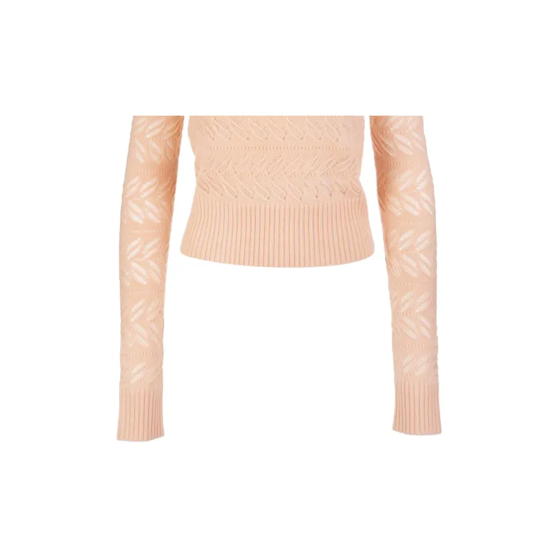 SportMax Perforated Crewneck Knitted Jumper-5