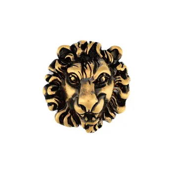 GUCCI Lion Embellished Brooch
