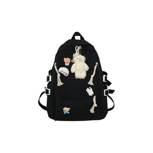 Meow In The Grass Nylon Backpack Regular Unisex Multicolor