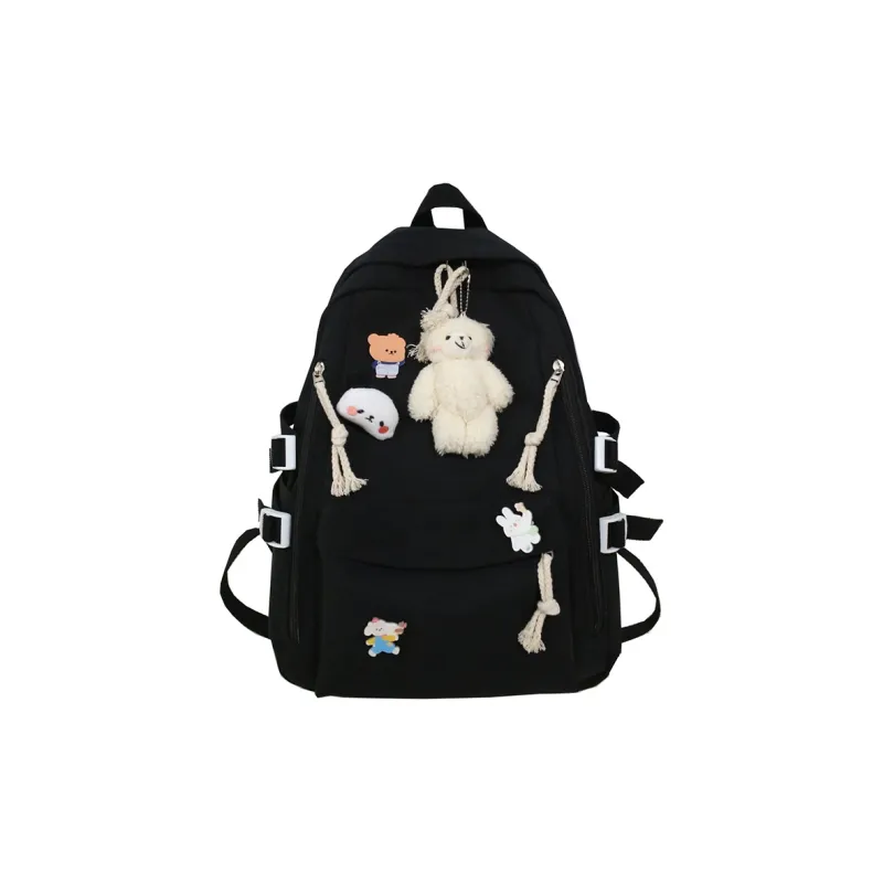 Meow In The Grass Nylon Backpack Regular Unisex Multicolor-0