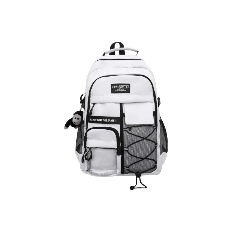GOBLIN SHARKS 1759 Nylon And PVC Backpack Unisex White/Black/Red/Gray/Blue-0