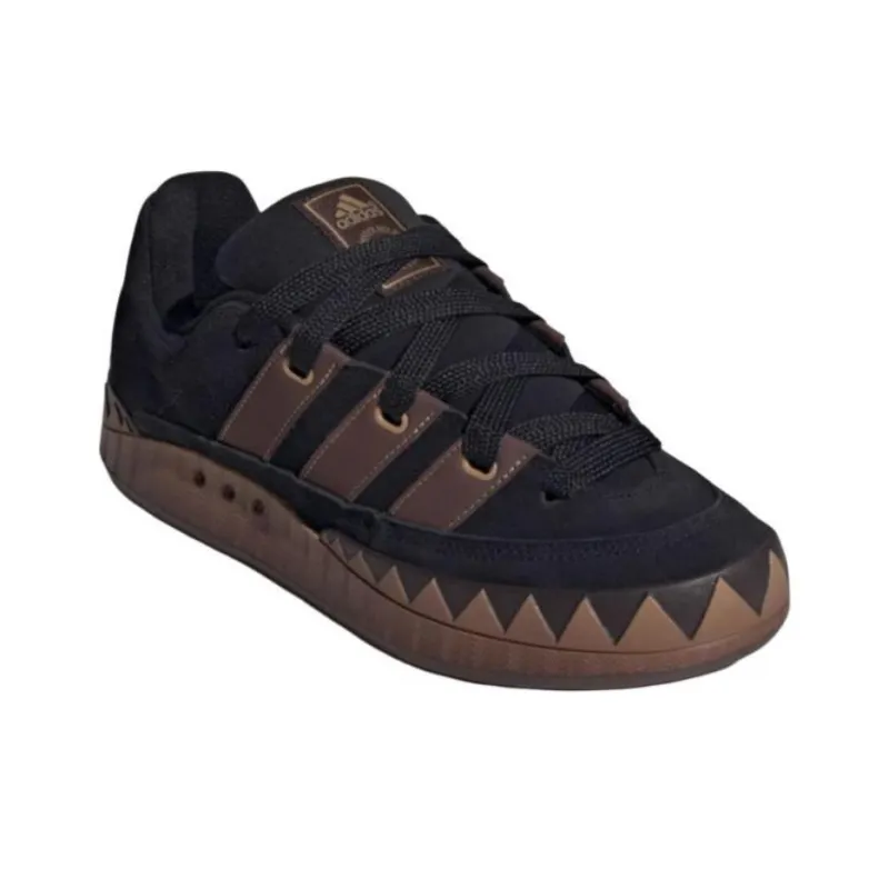 Adidas ADIMATIC Anti Slip Wear Resistant Low Top Skateboard Shoes Unisex Black Brown-2