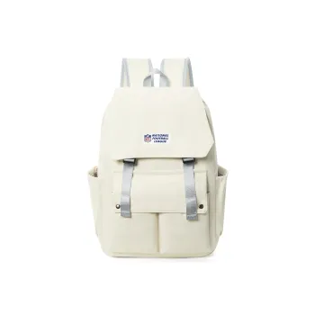 NFL Fabric Backpack Laptop Backpack Unisex Ecru