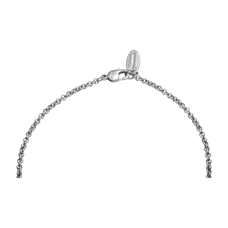 Vivienne Westwood Necklaces Unisex Green Silver-3