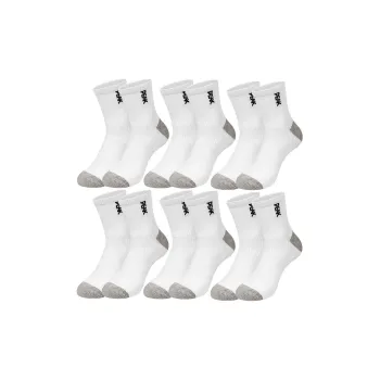 PEAK Mid Calf Socks Unisex 6 Pack