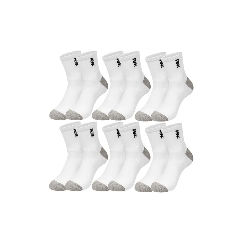 PEAK Mid Calf Socks Unisex 6 Pack-0