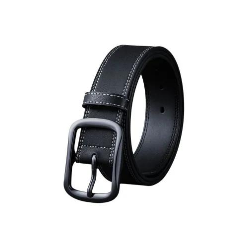 HLA Split Cow Leather Belts Men's Width 3.8cm