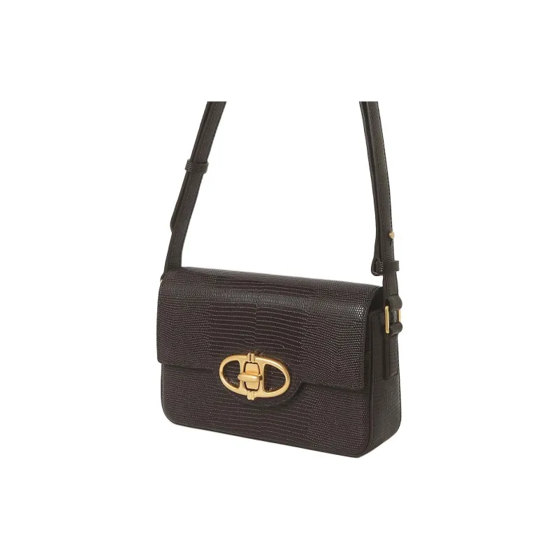 ATHE VANESSABRUNO Cow Leather Crossbody Bag Shoulder Bag Small Size Women's Dark Brown-3