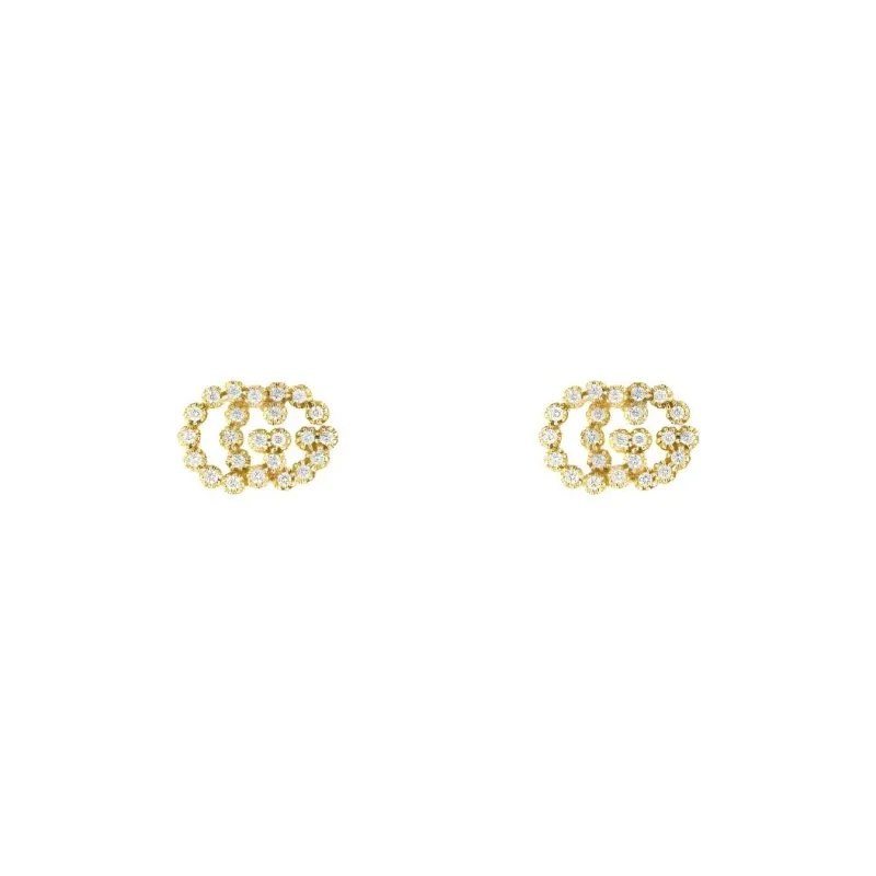 GUCCI GG Running Earrings Women's Gold-1