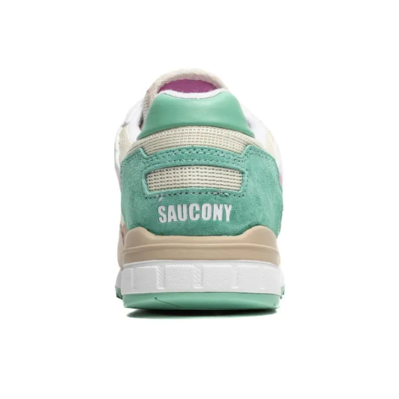 Saucony Shadow 5000 Anti Slip Wear Resistant Low Top Casual Running Shoes Men's Beige Green-3