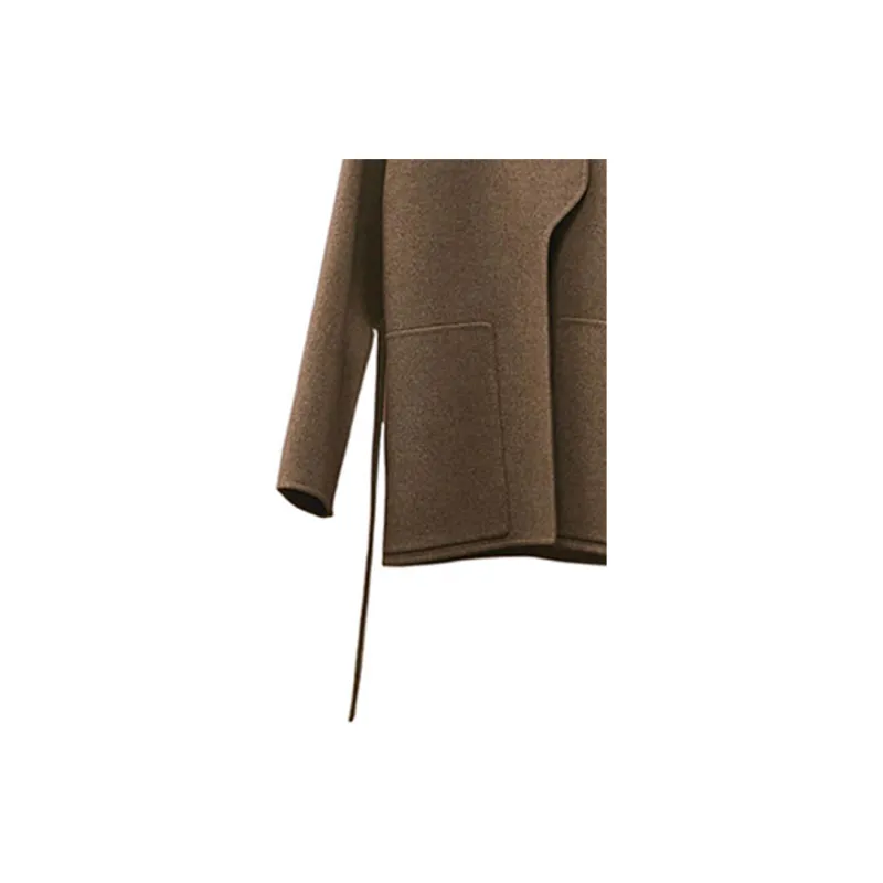 HERMES Velvet Jackets Women's Brown-4