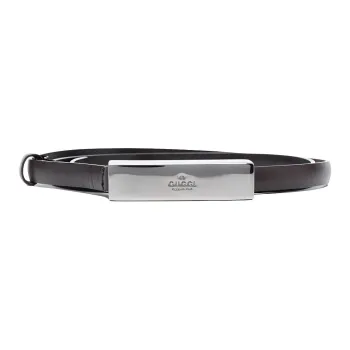 GUCCI 2010s Logo-plaque Leather Belt