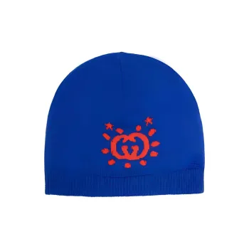GUCCI Logo Intarsia Beanie