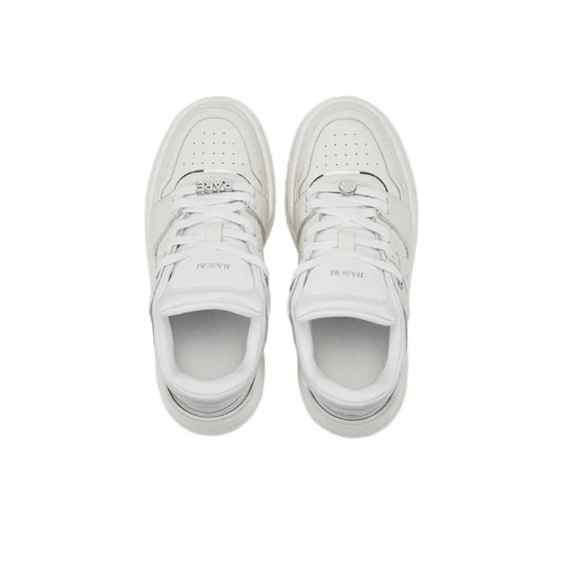 RARE RICH MAX Collection Low Top Skateboard Shoes Men's White-4