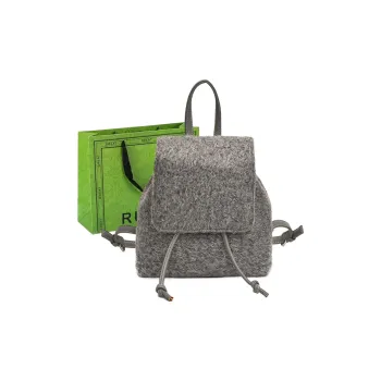 RUIPAI Woolen Backpack Women's Gray/Black