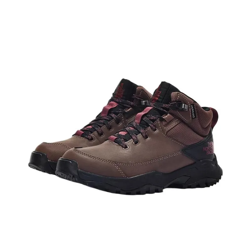 THE NORTH FACE Slip Resistant, Abrasion Resistant, Waterproof, Lightweight Mid Top Hiking Shoes Women's Coffee-2