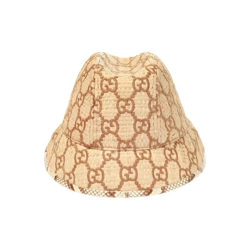 GUCCI Bucket Hats Unisex Beige-2