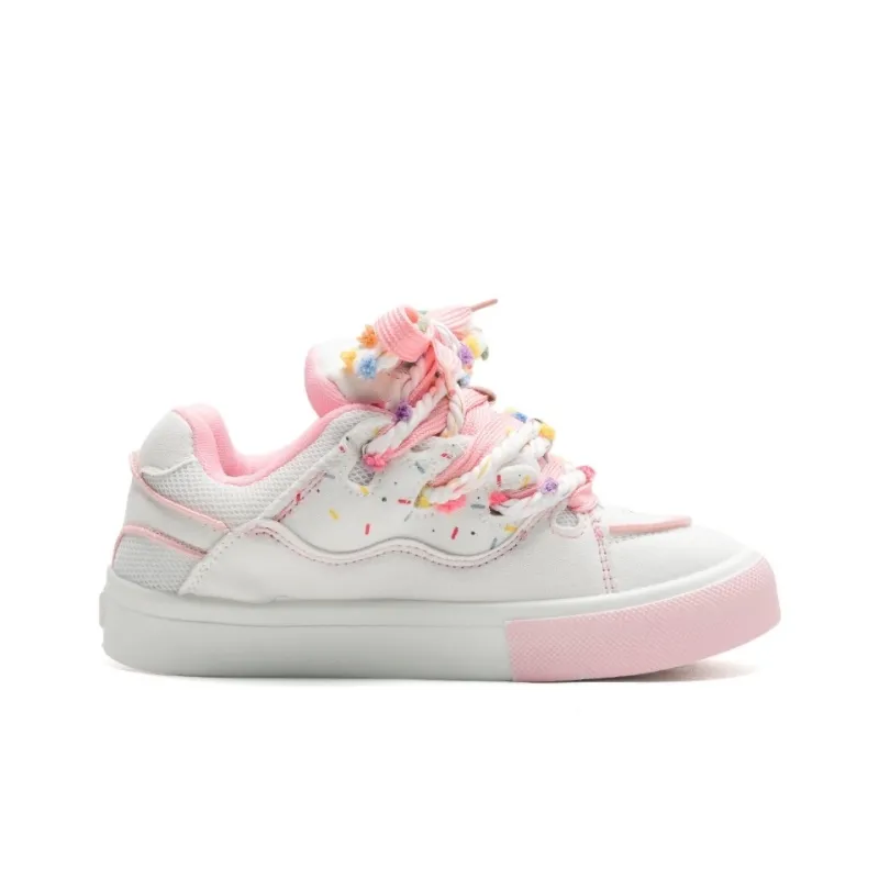 FULLXUAN Niche Cute Little Cat Students' Party Versatile Low-Top Skateboard Shoes Women's-27