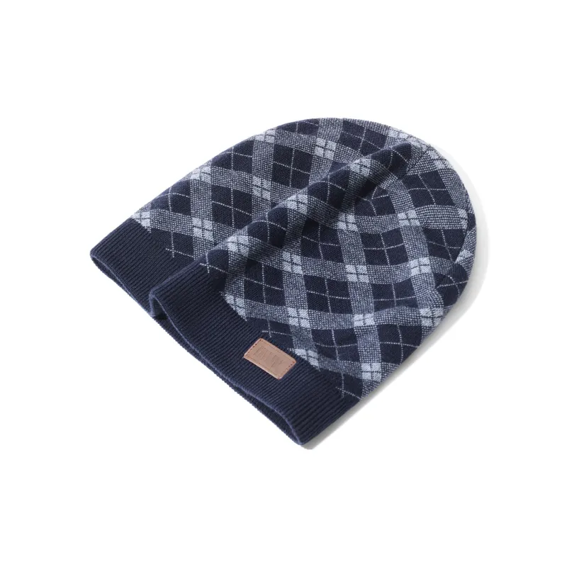 SEPTWOLVES Wool Beanie Included Warm Insulated Hat WO Unisex Black Gray/Navy Blue/Burgundy-5