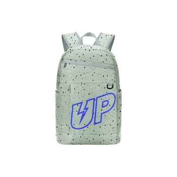 TURN UP Polyester Backpack Regular Unisex Gray