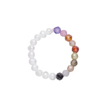 ZHENZHUAOMI Freshwater Pearl Rings Women's