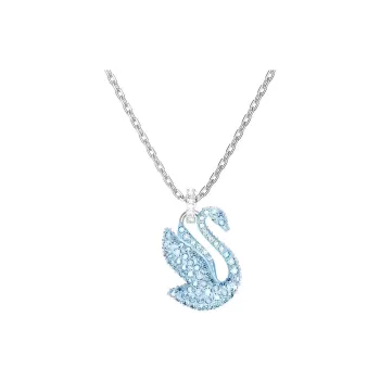 Swarovski Rhodium Plated Necklaces Women's Blue