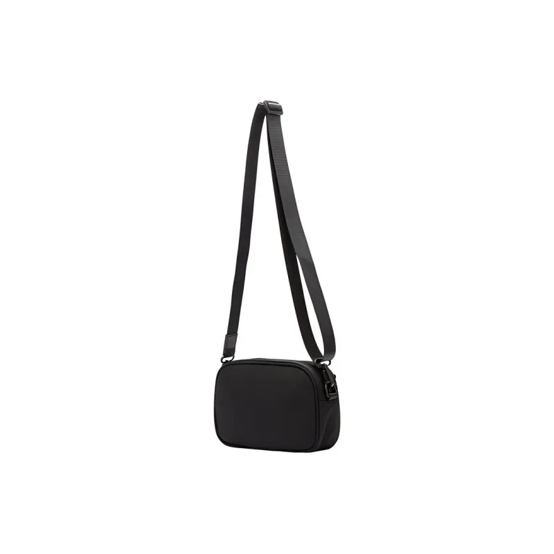 361° Fabric Shoulder Bag Crossbody Bag Small Size Unisex Black-2