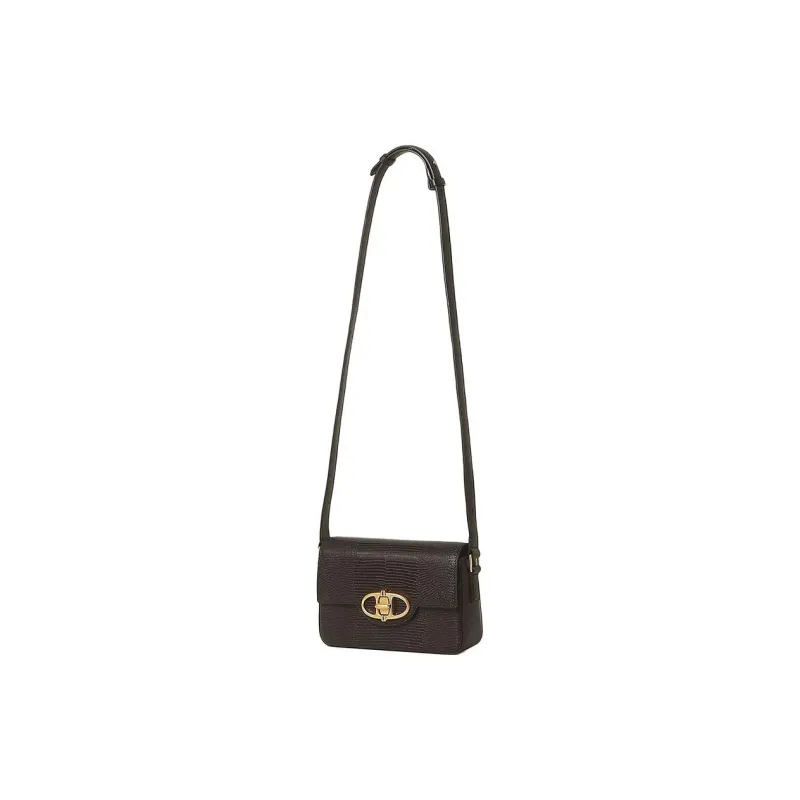 ATHE VANESSABRUNO Cow Leather Crossbody Bag Shoulder Bag Small Size Women's Dark Brown-2