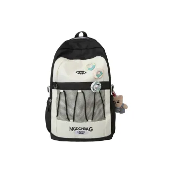 GOBLIN SHARKS 1759 Nylon Backpack Unisex Black Pink/Red/Khaki
