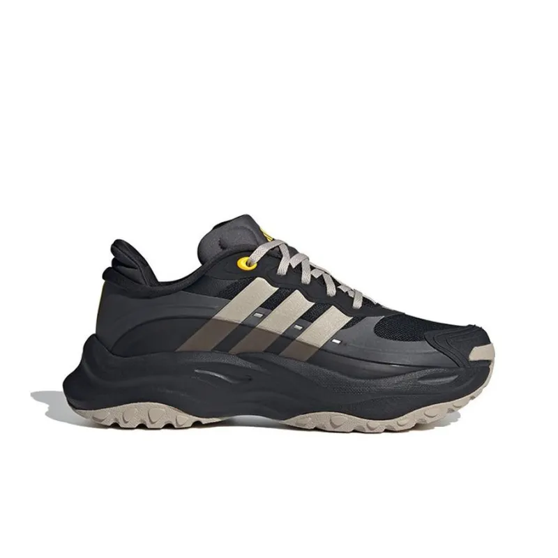 Adidas Maxxwavy Anti-Slip Wear-Resistant Low-Top Casual Running Shoes Men's Brown Gray-1