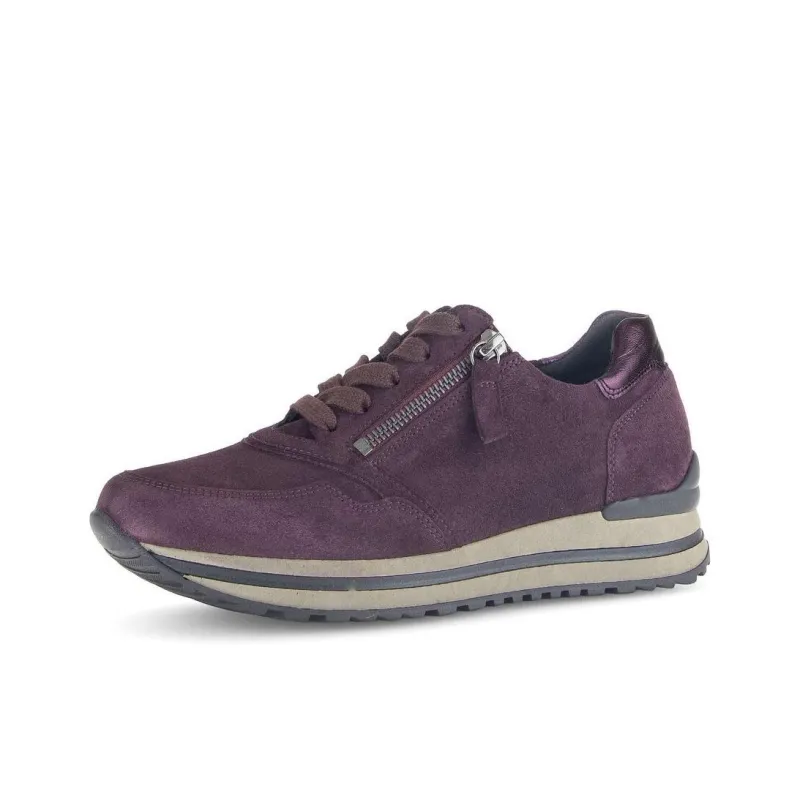 Gabor Comfort Low-Top Casual Shoes Women's Purple-2
