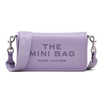 MARC JACOBS Leather Shoulder Bag, Crossbody Bag Mini Women's Lilac Purple