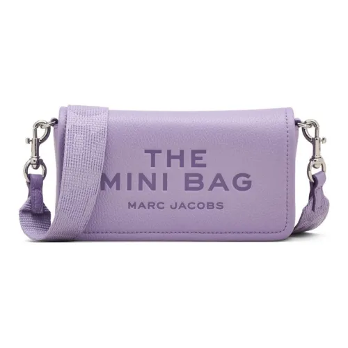 MARC JACOBS Leather Shoulder Bag, Crossbody Bag Mini Women's Lilac Purple