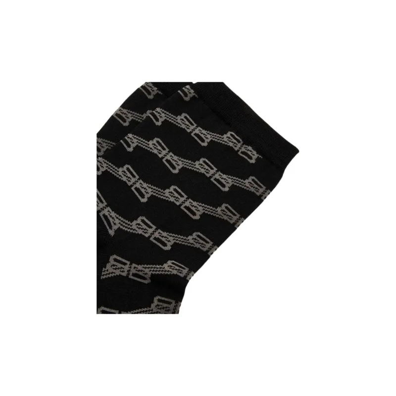 Balenciaga Mid Calf Socks Women's 1 Pack Black-2