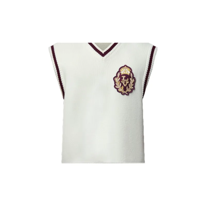 LOUIS VUITTON Embellished Wool Vest-3