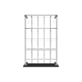 Small Vertical Stand Full Transparent Assembled Version (Toy Not Included, Size 19.5*7*29.5cm)