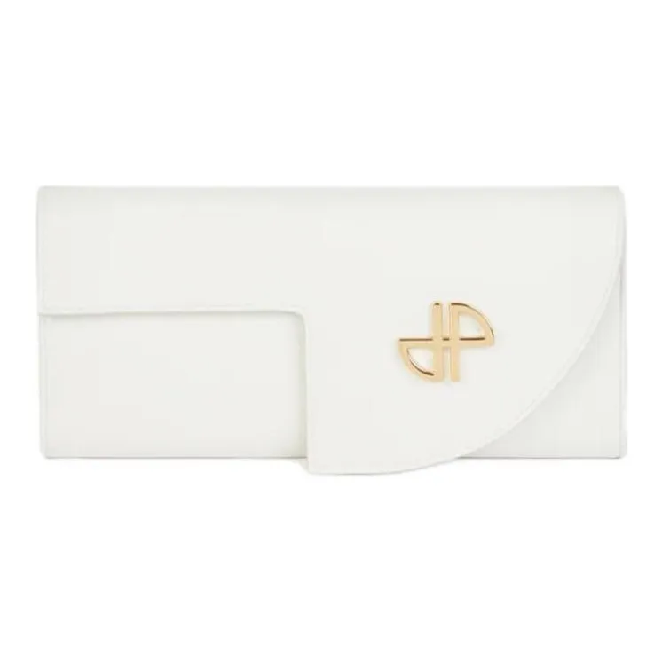 Patou Leather Crossbody Bag Shoulder Bag Women's White-0
