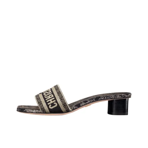 DIOR Dway Slide Slippers 3.5cm Women's Black