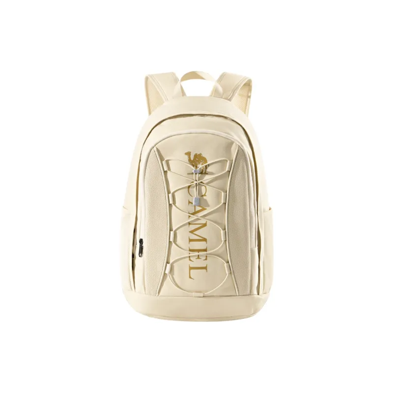 CAMEL Fabric Backpack Unisex Sand Gold-0