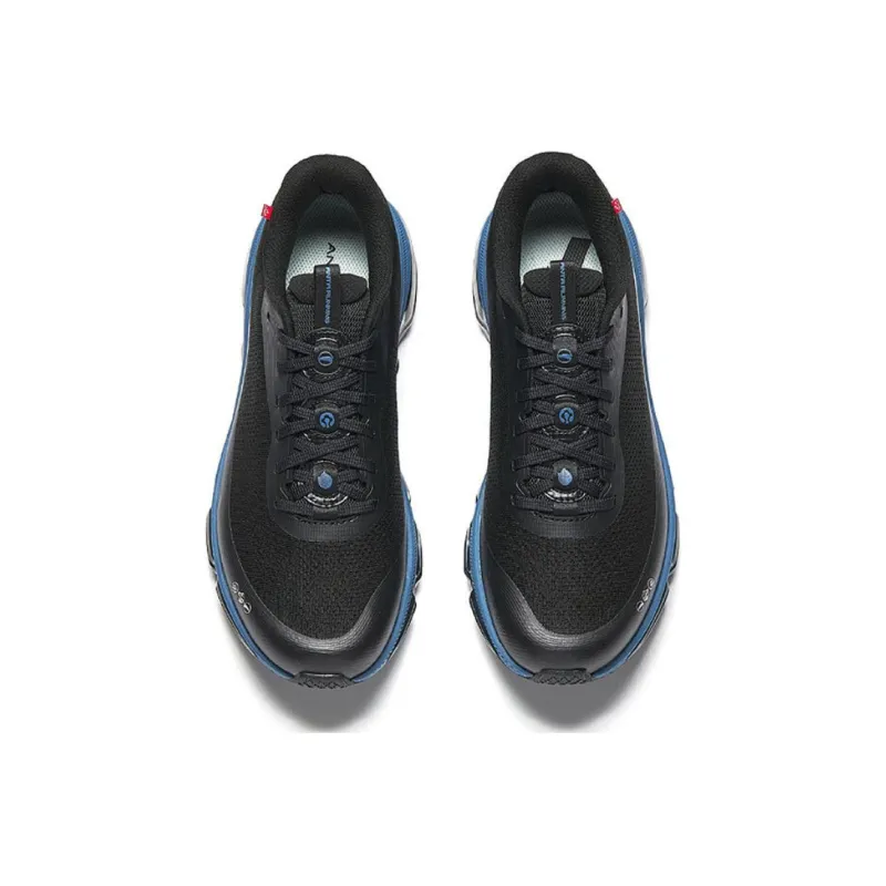 Anta Anti Slip Wear Resistant Low Top A Jelly Casual Running Shoes Men's Black Blue-2