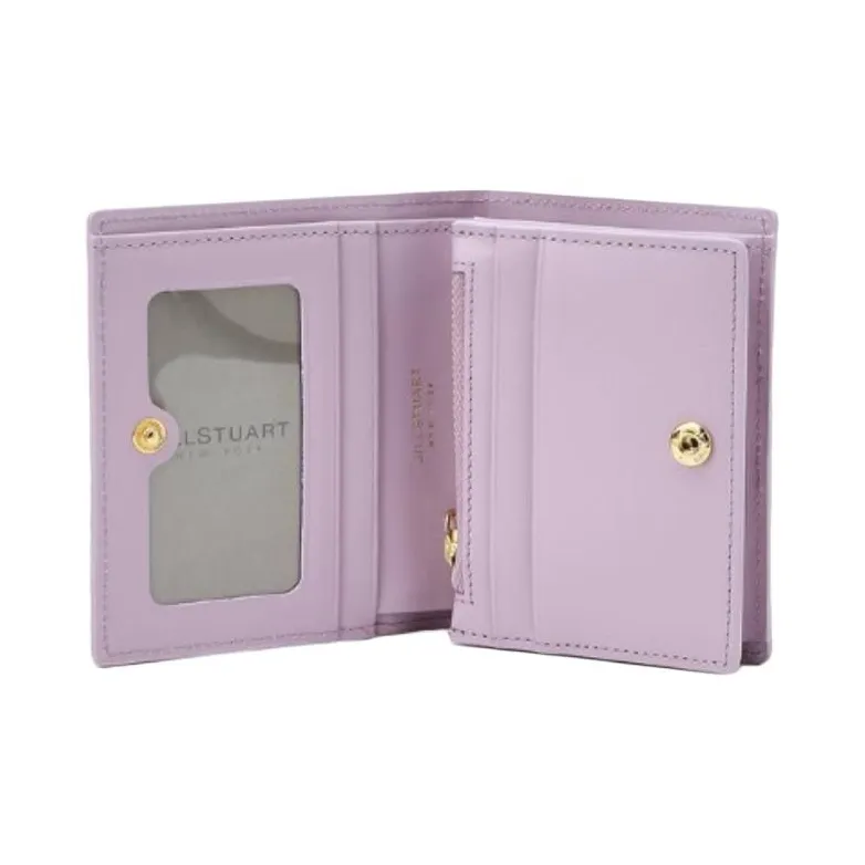JILL STUART Leather Wallet Women's Purple-2