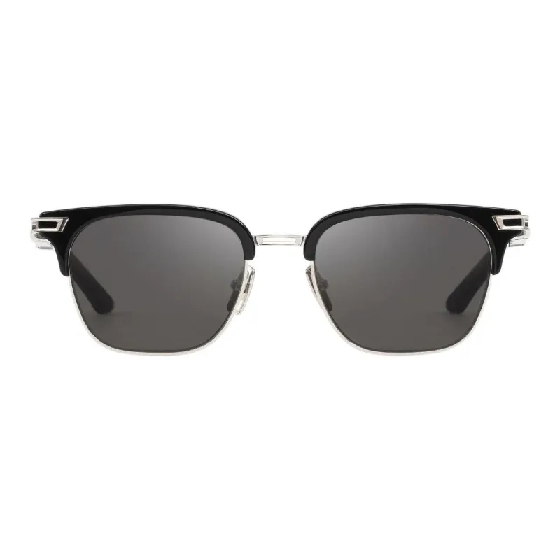 Maybach Titanium Alloy With Palladium-Plated Titanium Acetate Square Sunglasses Men's Black-1