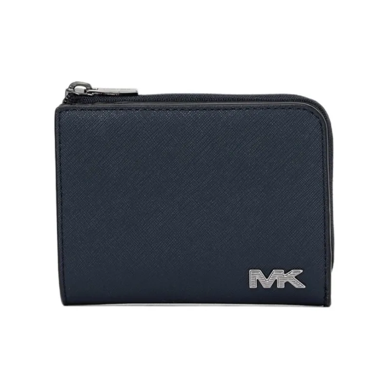 MICHAEL KORS RIVINGTON Regenerated Cow Leather Wallet Women's Marine Blue-0