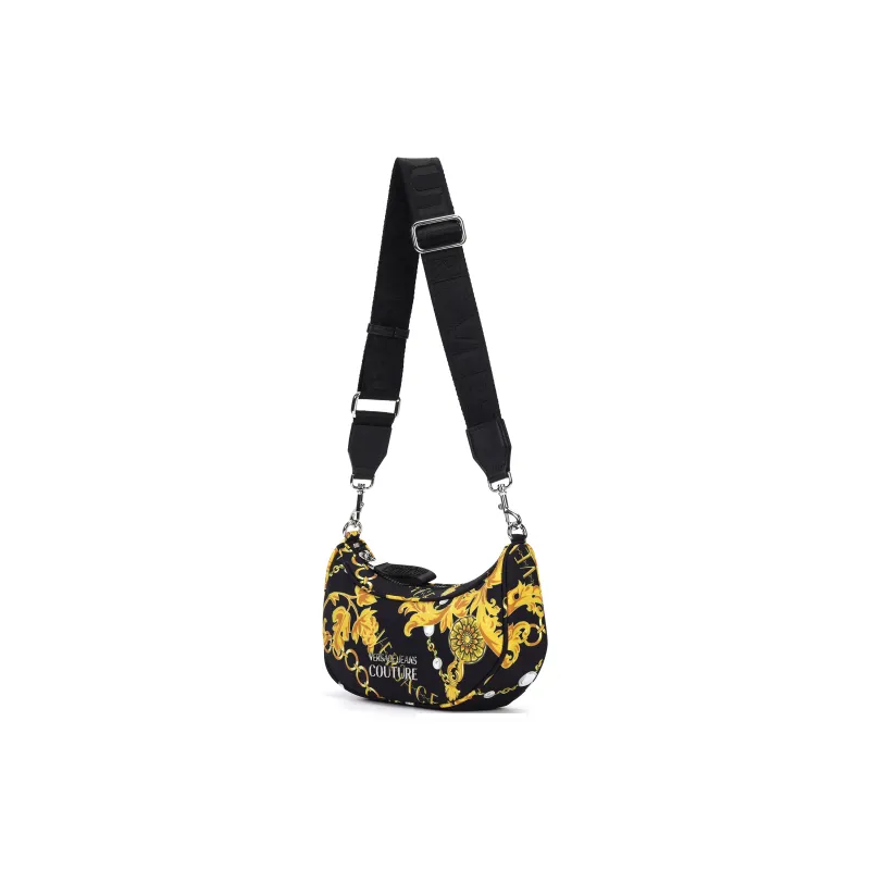 VERSACE JEANS COUTURE Polyamide Handbag, Shoulder Bag, Crossbody Bag Women's Black-2
