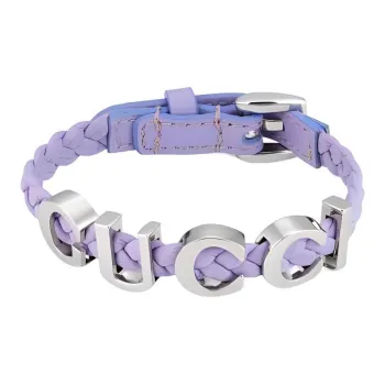 GUCCI Leather Wristbands Women's Purple