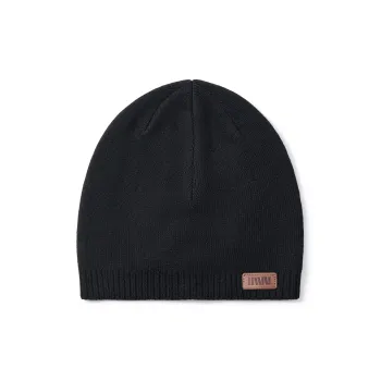 SEPTWOLVES Sheep Wool Beanie Warm Cold Resistant Cotton Hat WO Unisex Black/Dark Gray/Slate Gray
