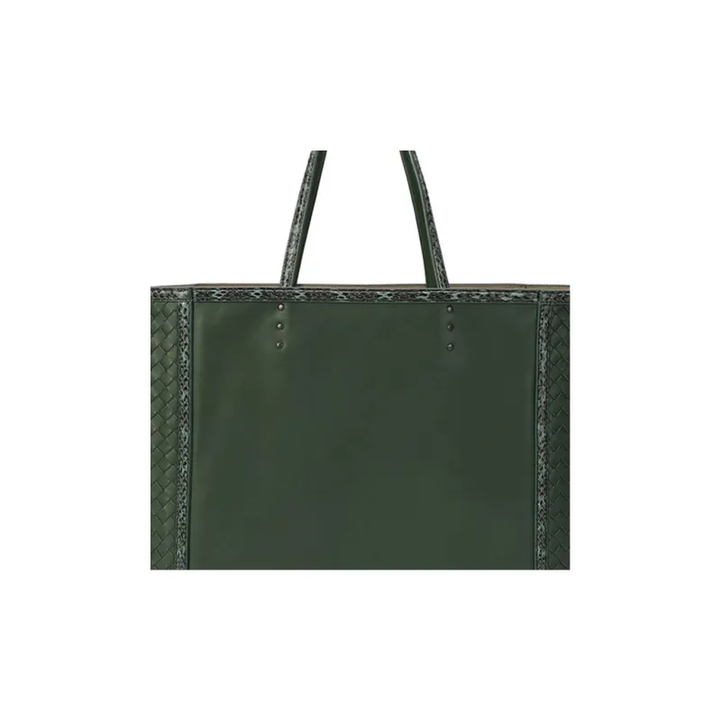 Bottega Veneta Leather Handbag Women's Green-4